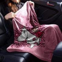 Moomin Theme Printed Blanket - Perfect for Couch, Bed, Travel & Outdoor Use | Machine Washable, Cozy & Durable. 80cmx120cm brown