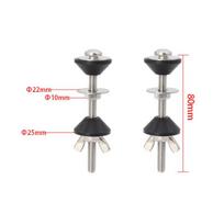 2Pcs Professional Toilet Tank Fixing Bolt Kit Close Coupling Cistern to Pan Fasteners for Plumbers & Home DIY Repair Use