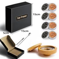 Wooden Smoker Kit for Whiskey Cocktails Drinks Kitchen Bar Accessories and Home Brewing Essentials 5 1 set