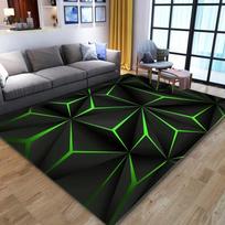 3D stereoskopinis vaizdas Didelis kilimas Poliesterio grindų kilimėlis svetainei miegamojo kilimas Dekoratyvinis grindų kilimėlis Sugeriantis neslystantis kojų kilimėlis 40x60CM gray