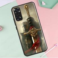 Templierių riterio dėklas Redmi Note 12 Pro Plus, skirtas Redmi Note 10 8 9 11 Pro 12S 11S 10S 9S 9C 10C 12C Redmi Note 12 5G black