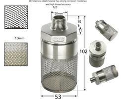304 Nerūdijančio plieno vidinis sriegis Filtravimo tinklelis Apvalus filtro galvutė