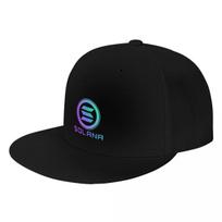 Solana Cryptocurrency  Solana SOL Baseball Caps Snapback Baseball Hats Casual Casquette Outdoor for Unisexs And Womens One Size black