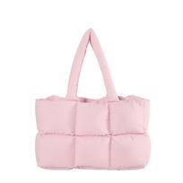 Korean Version Of Female Bag 2025 New All-In-One Shoulder Bag Autumn And Winter Down Jacket Bag Large Capacity Tote Bag white