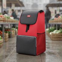 Shopping Cart Replacement Bag Double Layer Textile Large Capacity Red Innovative Double