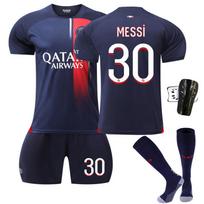 Paris Saint-Germain Namų marškinėliai 23-24 sezono 30 Messi Vyriški futbolo marškinėliai #M mėlyna