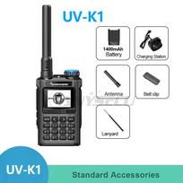 Quansheng UV-K1 UV-K1(8) Dual Band Walkie Talkie 144-148 430-440MHz 1400mAh 200CH 5W Type-C Charger Aviation Band Two Way Radio