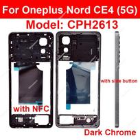 Middle Housing For Oneplus Nord CE 2 Nord CE2 Nord CE4 5G Middle Frame Holder Cover Replacement Repair Parts Nord CE4 5G-Dark black