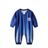 Kūdikio berniuko sportinis laisvalaikio patogus madingas kombinezonas, futbolo marškinėliai, bodžiai, mielas ir gražus 66cm(3-6 Months) mėlyna