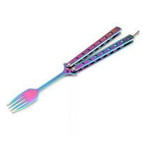 Lauko Balisong Treniruočių Įrankis Praktikai Treniruotė Drugelis Sulankstomas Šaukštas Šakutė Naujas fork