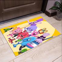 Huggy Wuggy Printed Carpet Rug for Office Chair Living Room Bedroom Kitchen Room Decor Gifts 40cmx60cm gray