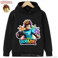 Roblox vaikiškas džemperis su gobtuvu Roblox pasaulio printu Berniukams Mergaitėms Madingas Šiltas drabužis 130 black