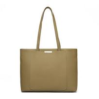 New leather women's bag Korean version shoulder tote bag large capacity first layer cowhide commuter women's bag beige