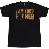 Star Wars Darth Vader I Am Your Father 100% Cotton T-shirt Mens Tees Top M brown