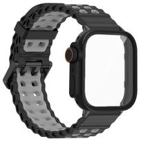 Dėklas + Sportinis silikoninis dirželis, skirtas Huawei Watch Fit 4Pro, kvėpuojantis keičiamas apyrankės dirželis, skirtas Huawei Fit3 4 priedams For Huawei Fit 4 Pro black
