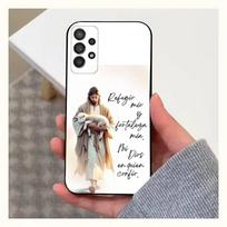 Spanish Bible Jesus Verse Phone  For Samsung S25,S24,S23,S22,S20,S21,S10,Ultra,Plus,Lite,FE,Soft Silicone Black Cover Samsung S25 gray