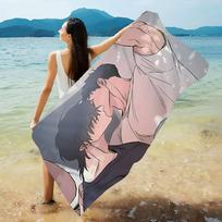 Our Sunny Days Bl Microfiber Printed Beach Towel Mountain Climbing Yoga Beach Swimming Running Absorbent Soft Towel 130x80cm