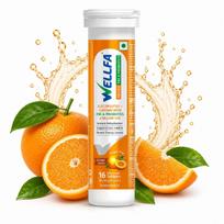 Wellfa Reload Electrolyte Effervescent Tablets with Caffeine & 2 Billion CFU Probiotics | Sugar-Free Formula to Boost Energy, Stamina & Gut Heal