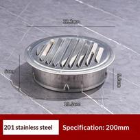 75-200Mm Round 201 Stainless Steel Air Vent Grille Insect Protection Home Exterior Wall Ducting Ventilation Tools Exhaust Hoods 200mm