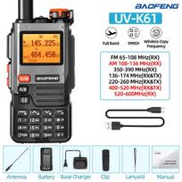 Baofeng UV-K61 Walkie Talkie Air Band VOX FM Radio NoAA Wireless Copy Frequency TYPE-C Charger UV-5R UV-K6 Two Way Ham Radio US