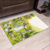 Pettsono ir Finduso spausdintas kilimas, kilimėlis, biuro kėdei, svetainei, miegamajam, virtuvei, kambario dekoravimui, dovanoms. 40cmx60cm