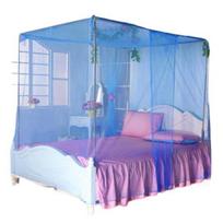 Canopy Dome Bed Mosquito Netting Breathable Mesh Design Simple Installation Single Bed Canopy Curtain Mosquito Net mėlyna