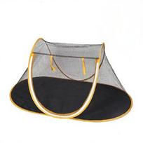 Foldable Pet Tent Comfy Puppy House Sturdy for Travel, Backyard, Cats, Dogs 110x60x48cm geltona