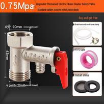 Haier Midea AO Smith Electric Water Heater Check & Pressure Relief Valve white
