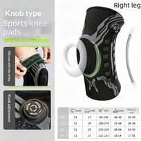 Smart Knob Knee Brace Patella Gel Pad Lateral Stabilizer Compression Support Joint Pain Relief Recovery Home Gym Wear Single