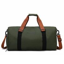 Gym Fitness Bag Fixable Yoga Mat Sports Duffel Outdoor Hiking Camping Handbag Large Luggage Portable Travel Bag for Women Men gray