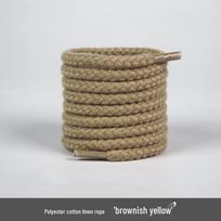 6 mm kanapės virvės batraiščių pora - Storas apvalus stilius Converse AJ kasdieniams sportbačiams (Balta/smėlio spalvos) 80cm gray
