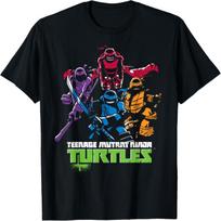 Teenage Mutant Ninja Turtles Minimal Attack Design T-Shirt T-Shirt XL įvairiaspalvis