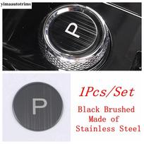 Car Electronic Handbrake P Button Gear Sequin Anti Scratch Stickers Cover Trim For Haval Dargo   Accessories Interior Black Brushed gray