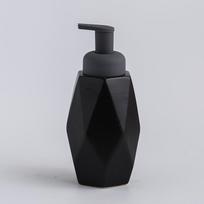 Ceramic Foam Soap Dispenser Bottle Kitchen Hand Sanitizer Bottle  Shampoo Body Wash Lotion Bottle Customizable logo for hotels black