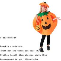 Helovino moliūgo kostiumas Suaugusiųjų Tėvų ir vaikų drabužiai Cosplay Karnavaliniai drabužiai Kid orange