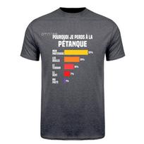 Juokingas Ptanque žaidėjas Boules Petanque Marškinėliai Prancūziški Medvilniniai Gimtadienio Dovanos Unisex Drabužiai Unisex Laisvi Dydžio Marškinėliai HJ021 L gray