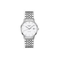Longines Master Collection Mechanical Movement Round Watch Men watches White Steel L4.910.4.12.6 Silver Strap gray