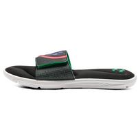 Under Armour Ignite 6 Graphic Strap Slide 'Black Cerise' (Unisex) Black / Cerise Slide Slippers 3024450 004 41.0 gray