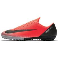 Nike Mercurial Vapor 12 Academy CR7 Round Toe Lace-Up TF Soccer Shoes Men sneaker Red Black AJ3732-600 39 red