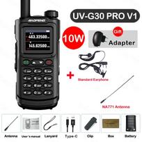 Baofeng UVG30 Pro V1 Walkie Talkie Dual Band Portable Radio Upgrade UV-16 10R Two Way Radio Support High Gain Antenna