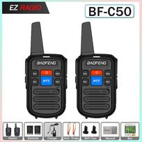 Baofeng BF-C50 Mini Walkie Talkie USB-C Charger UHF Dual PTT Kids Woki Toki Child Intercom HF Transceiver Protable CB Ham Radio US