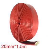 1 Roll Heat Shield Sleeve Heat Resistant Cable Sleeve Silicone Fiberglass Shield Pipeline Protector Tool Fit For Hoses Cables 20MM