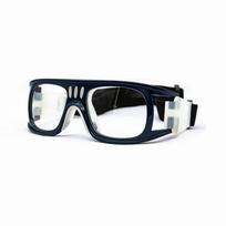 Basketball Prescription-Ready Gradient Frame Anti-Impact Sports Goggles with Elastic Band white