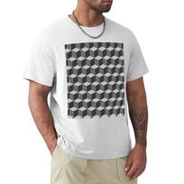 Mc Escher Cubes Tshirt Outdoor Working Tshirt L