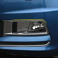 For Volkswagen Touran 2016 2017 2018  ABS Chrome Front Foglight Fog Light Cover Trim Car Foglamp Bezel Exterior Accessories gray