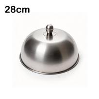 Rankenėlė Steiko Dangtis Nerūdijančio Plieno Maisto Kupolas Dovanos Patiekimo Kupolas Restoranas 28cm