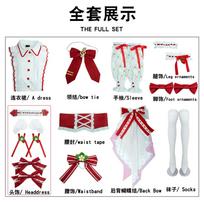 Miku Cosplay Strawberry 15th Anniversary Costume Wig Lovely Lolita Dress Women Halloween Uniform Party Fancy XL white
