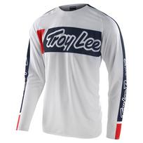 TLD Homens De Manga Comprida Motocross Jersey Racing Bike Off-Road Downhill Mountain Shirt Ci XL raudona