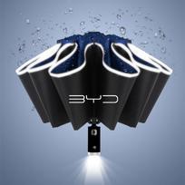 Automatinis skėtis su atspindinčia juostele, atvirkščiai užlenkiamas LED šviesos skėtis skirtas BYD ATTO 3 Yuan Qin Han TANG Plus DM-i Dolphin black