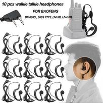 Factory wholesale of 10pcs baofeng walkie talkie earphones for BF-888S, 88E, 666S, 777S, UV 5R, UV 82, and other models